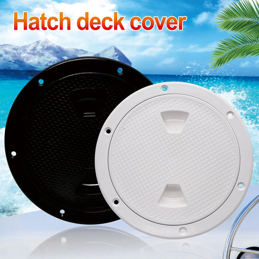 4inch,6inch,8inch White Black Round Non-Slip Inspection Hatches with Detachable Cover ABS Plastic Access Hatch Cover for Boat
