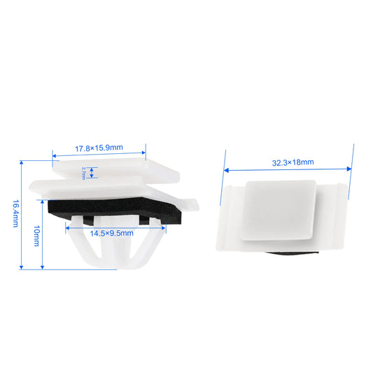 20Pcs Plastic Auto Clips Buckle of Side Skirt Sill Anti Chafing Strip For Hyundai 87758G2000 87758-G2000 87767J9000 87767-J9000