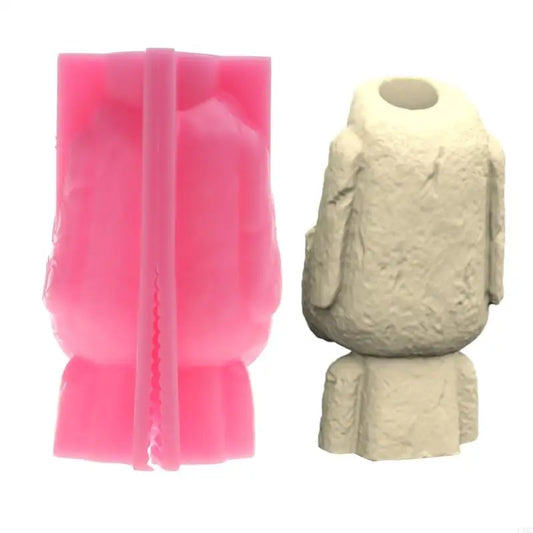 R3MC Candlestick Epoxy Casting Mold Silicone Flower Pot Mold DIY Pen Holder Mold