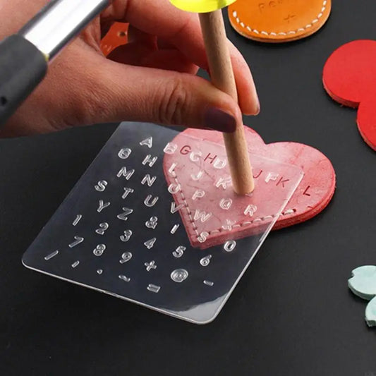 R3MC 3x Leather Craft Carving Embossing Stamps Letter Stamp for DIY Handmade Art Working Tool