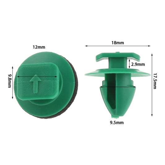 50Pcs Car Door Wheel Eyebrow Decoration Board Clips Sub-buckle for Jeep Renegade Cherokee Plastic Auto Fastener