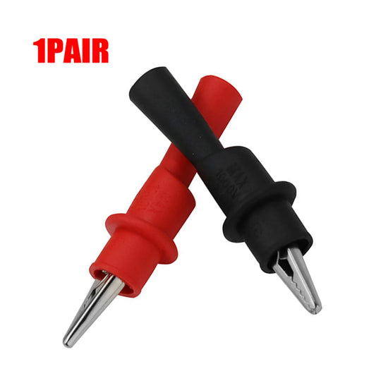 1Pair Alligator Clip Wire Tips Test Clip Clamp Red+Black For Multi-Meter Tester AC DC 10A 1000V Measure Tool Accessories