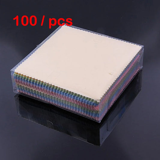 20 Pcs/Lot Multicoloured Microfiber Sunglasses Eyeglasses Cleaning Cloth 13*13cm Eyewear Glasses Clean Lens Cloth Accessories