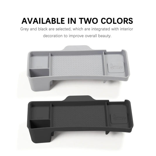 Car Dashboard Storage Box TPE Instrument Panel Tissue Box Center Console Screen Rear Organizer for Tesla Model 3 2024 Highland