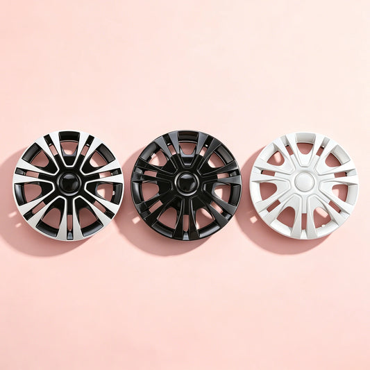 4Pcs 14 Inch Universal Hubcap Wheel Cover R14 Inch PP Plastic Car Wheel Hubcaps Protective Replacement Hub Caps for Most Cars