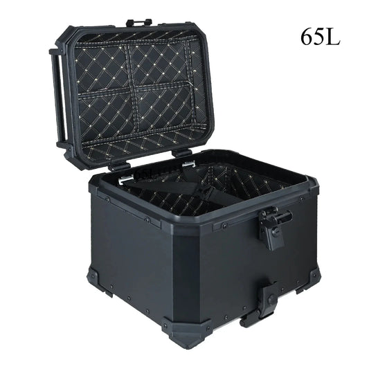 65L Motorcycle Top Tail Box Rear Trunk Luggage Storage Tool Case Universal Helmet Box For Most Motorcycles