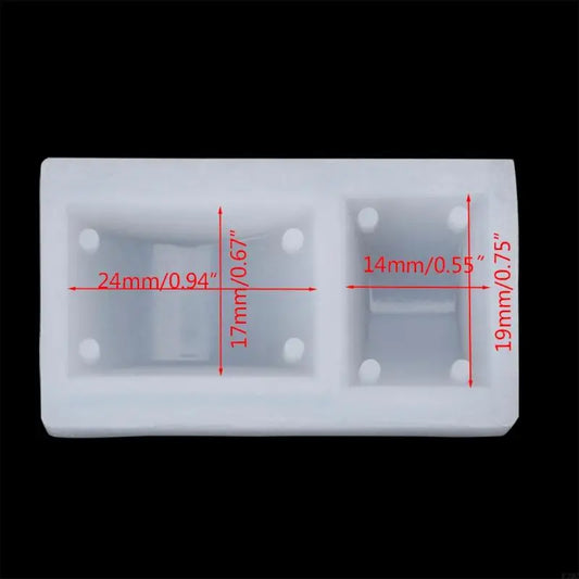 R3MC Resin Molds with Hole Silicone Bangle Mold Rectangle Pendant Bracelet Molds