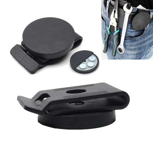 43/55/66mm Magnetic Suction Belt Clip Non-Slip Magnet Tool Portable Magnetic Clip Suction Cup Holder Adjustable Belt Buckle