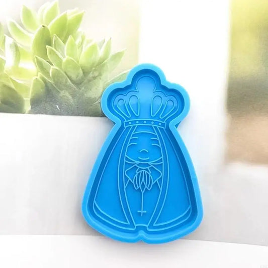 R3MC Resin Casting Silicone Mold Cartoon King-shape Keychain Pendant Jewelry Mould
