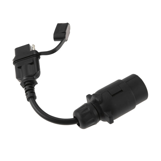 1Pc 7 Pin European to 4 Pin American Trailer Wire Adapter Plug Light Converter for Towing Truck RV Trailer Wiring Connector