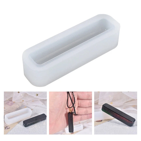 2pcs DIY Crafts Jewelry Pendant Casting Mold Crystal Epoxy Mold Handmade Hanging Decorations Oranament Silicone Mold