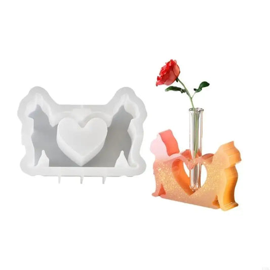 R3MC Hydroponic Plant Molds Handmade Your Own Cats Plant Stands with Silicone Flowerpot Molds Vase Mold Silicone Texture