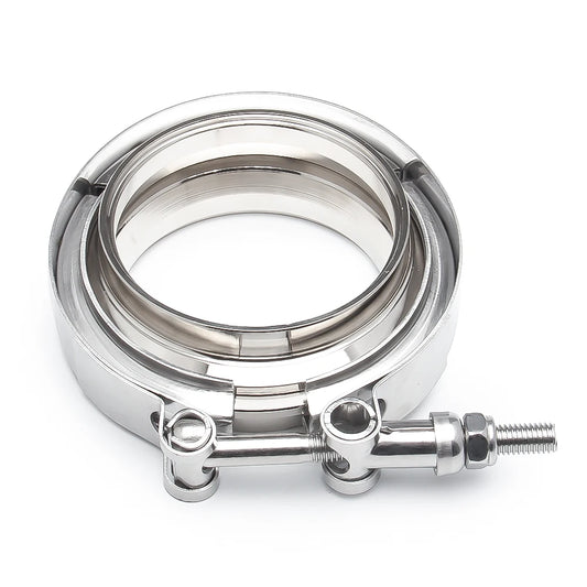 Auto Universal 2.5" 3" 3.5" 4" Inch Stainless Steel Turbo Exhaust Down Pipe Wastegate V-Band Clamp with Male Female Flange Kit
