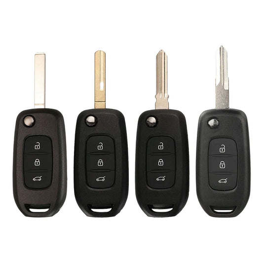 1Pc Car Key Shell Replacement 3 Buttons For Renault Sandero Dacia Logan Lodgy Dokker Duster ABS+Metal Auto Key Fob Case Shell