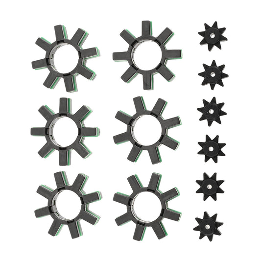 6 Sets Column Steering Motor Ring Gear Elastic Coupling Gear 45254-28040 for Toyota Camry Corolla Lexus Levin Alphard Plastic