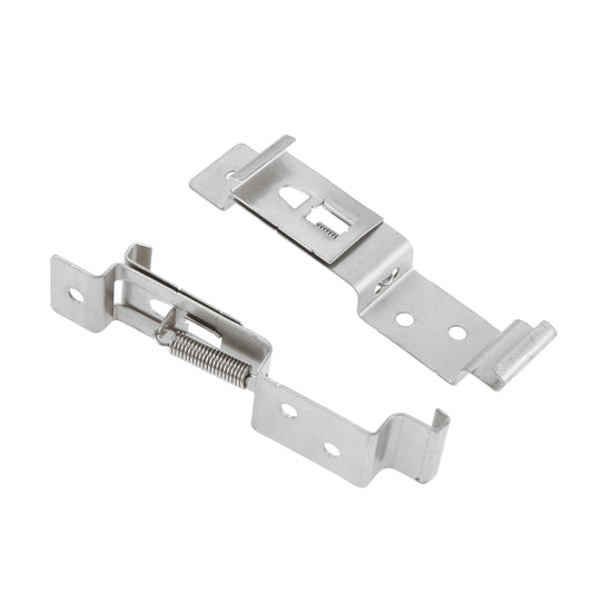 2Pcs Stainless Steel Car License Plate Holder Trailer Number Plate Bracket for Truck Semi-trailer Ship Car Frame Holder Clamps