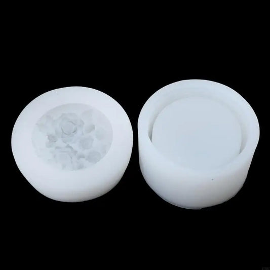 R3MC Resin Flowers Rose Holder Silicone Mold DIY Ornament Jewelry Making Tool