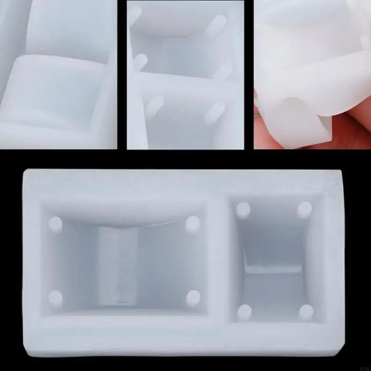 R3MC Resin Molds with Hole Silicone Bangle Mold Rectangle Pendant Bracelet Molds