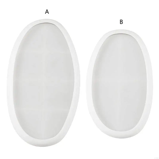 R3MC Jewelry Making Mould Oval Dish Silicone Resin Casting Mould DIY Stroage Holder