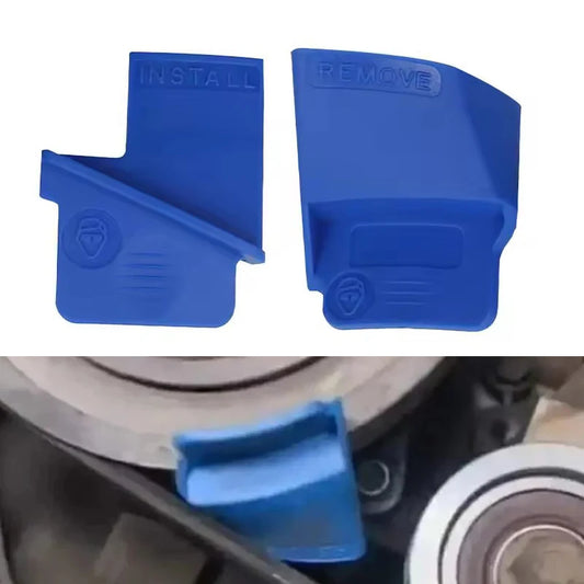 2Pcs Stretch Auxiliary Belt Removal Installer Tool Set Automobile Ribbed Drive Belt Remover Installation Aid Car Accessories