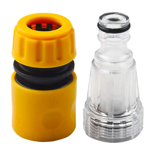 Car Washer Adapter High Pressure Washer Water Filter Automobile Washing Machine Water Connector Set Hose Pipe Fitting