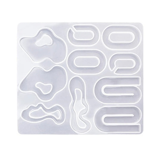 R3MC Irregular Earring Pendant Silicone Molds DIY Jewelry Epoxy Resin Mold Non-stick