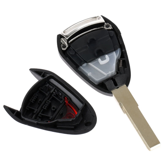 Yetaha 3 Buttons Remote Car Key Case Shell For Porsche 2005- 2012 Boxster Cayman 911 997 Carrera 911 Targa models