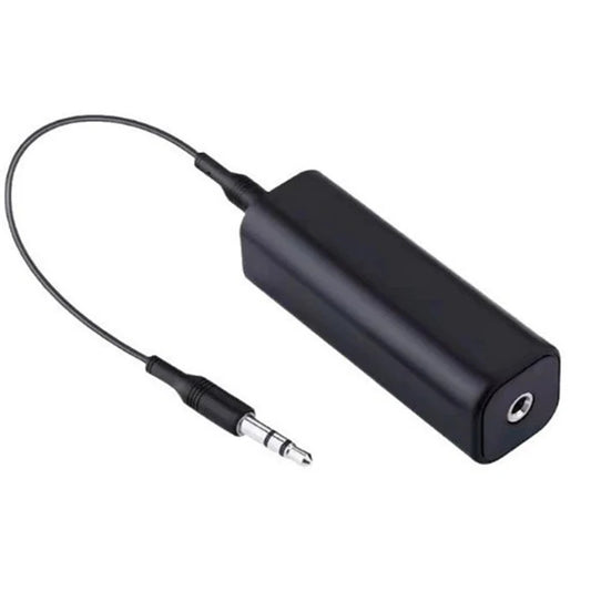Black 3.5mm Speaker Line Aux Audio Noise Filter Ground Loop Noise Isolator Eliminate for Car Stereo Audio System Home Stereo