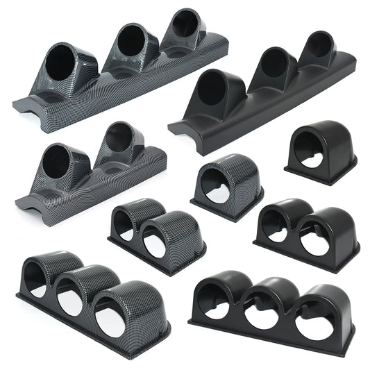 2" 52mm Car Gauge Pod Universal Black Single Double Triple Left Hand Drive Car Meter Holder Hole Dash Gauge Pod Mount Holder