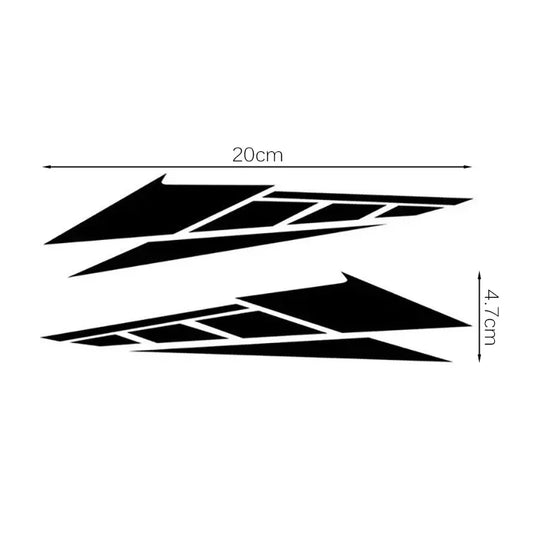 1 Pair Motorcycle Reflective Stickers Decorative Scooter Tail Box Decals Anti Scratch Motorbike Stickers Waterproof Car Decal