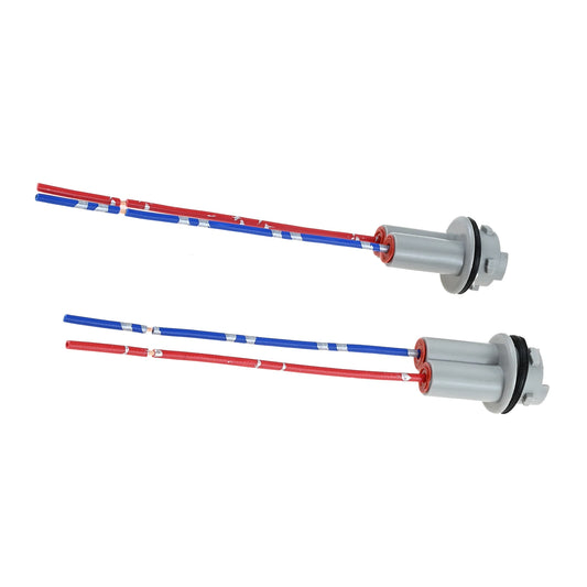 2Pcs T10 T15 Car LED Bulb Socket Lamp Holder Pre Wired Connector for Car Truck Trailer Boat Parking Light Side Marker Lights