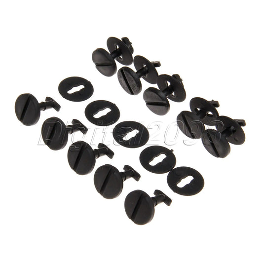 10x Floor Carpet Mat Clips Twist Lock With Washers For BMW E36 E46 3 Series E38 E39 5 &7 Series Automobile Replace Fastener Clip