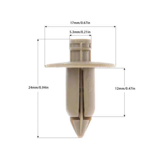 50Pcs Plastic Rivet Trim Panel Fastener Clips Door Beige For VOLVO C70 S60 S80 V70 #39964090