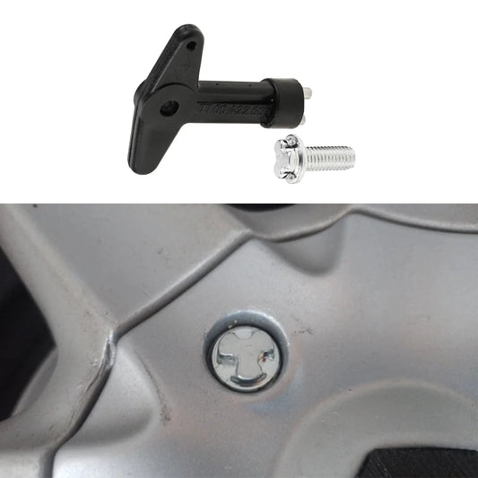 1 Set Alloy Wheel Centre Cap Screw Bolt with Key 7700422600 for Renault Clio MK2 MK3 1998-2012 Megane Scenic MK1 MK2 1995-2009