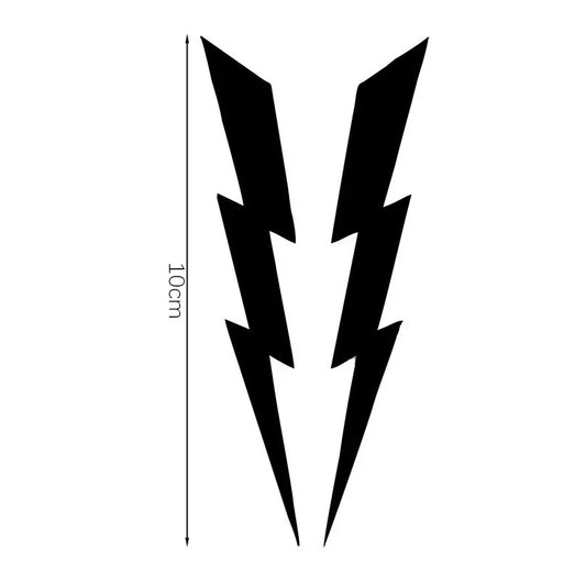 1 Pair Motorcycle Stickers Lightning Car Body Reflective Waterproof Decal DIY Moto Helmet Head Windshield Side Body Decoration
