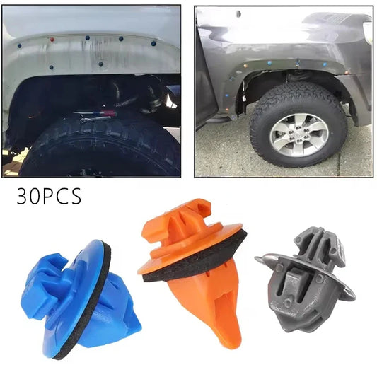 30Pcs Car Door Trim Fixing Clip Body Moulding Repair Panel Clip Kit for Toyota Prado 120 4Runner /FJ Cruiser Highlander RAV4