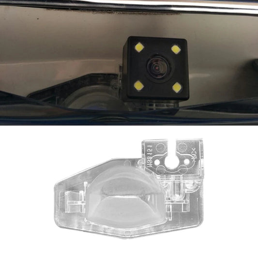 Car Rear View Reverse Camera Bracket License Plate Lights Housing Mount for Odyssey Jade CRV FRV Jazz Stream Logo Transparent