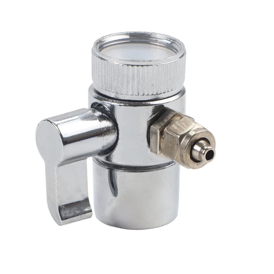 Sink Faucet Diverter Valve Above Counter Water Filter 1/4" RO Tubing Water Purifier Faucet Switch Water Divider For Kitchen Sink
