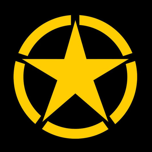 1Pc Reflective Five-pointed Star Stickers Motorcycle Body Creative Logo Racing Helmet Fender Tank Bumper Waterproof Decals 6x6cm