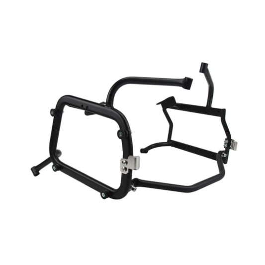 1 Set Motorcycle Luggage Box Rack Side Pannier Bracket for BMW G310GS MotorBike Side Box Frame Saddle Bag Supports Silver/Black