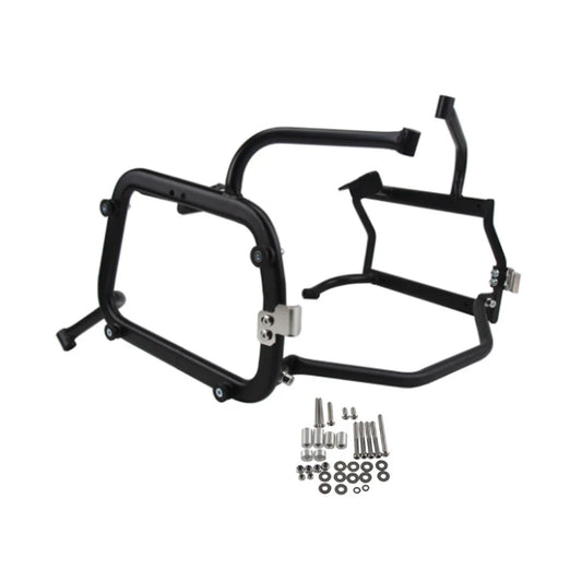 1 Set Motorcycle Luggage Box Rack Side Pannier Bracket for BMW G310GS MotorBike Side Box Frame Saddle Bag Supports Silver/Black