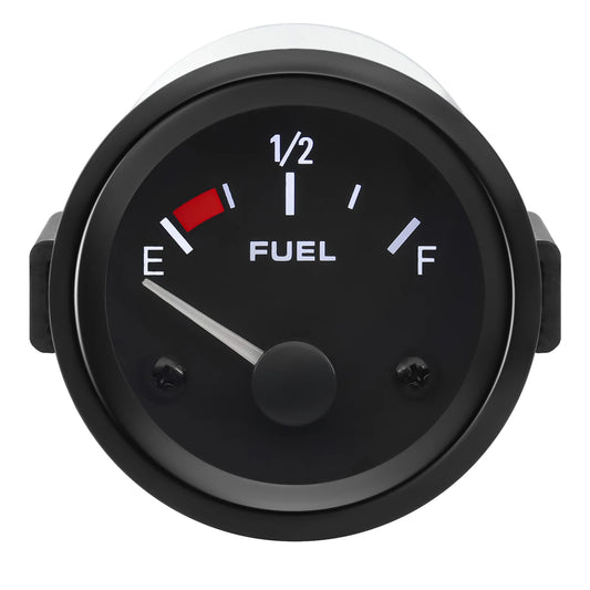 2026 Universal Auto Car 52mm Fuel Level Gauge Oil Fuel Gauge Meter 240-33 ohm White LED Light Pointer Fuel Gauges Petrol 12V