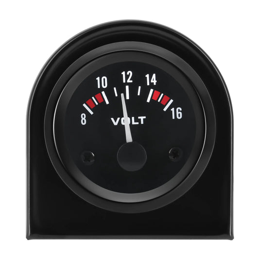 2" 52MM Voltmeter 8~16V Auto Car Gauge Volt Meter White LED Backlight Voltage 12V Car Accessories for Petrol Car 12V DC