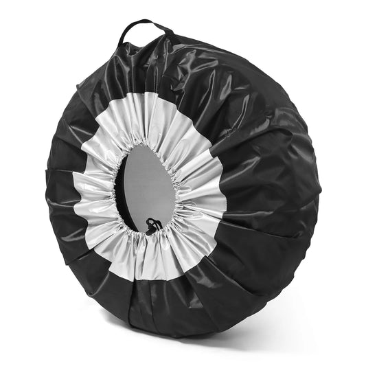 4PCS 13-23inch Car Wheel Tire Cover Case Spare Tire Wheel Bag Tyre Spare Storage Tote Polyester Cloth Wheel Protection Cover
