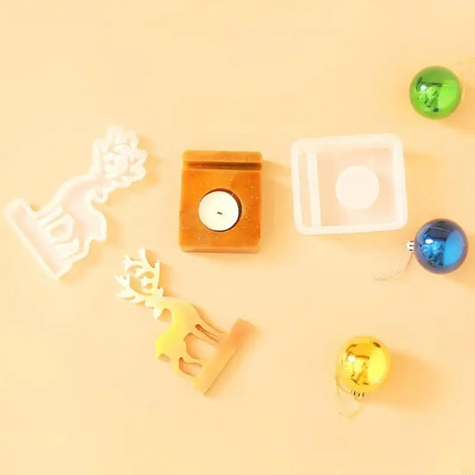 R3MC 3 Pack Silicone Stand Molds Holders Round Concrete Forms Suitable for Pillar Soft Crafting Texture