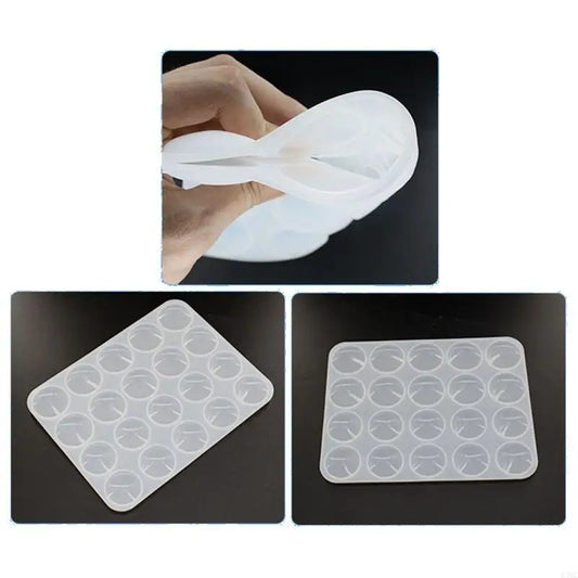 R3MC Silicone Mold,Round Silicone Mold for Jewelry Making Craft Projects