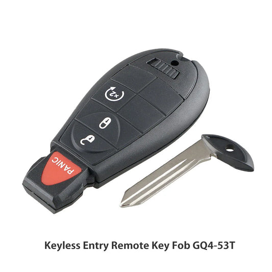 Yetaha 4 Buttons Remote Smart Key 56046955 For Dodge RAM 1500 2500 3500 2013-2018 GQ4-53T 433MHz Remote Key With Chip/Battery