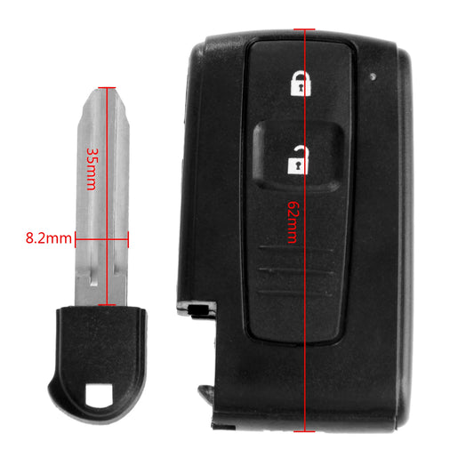 1Pc 2 Buttons Keyless Entry Smart Remote Key Fob Shell Case For Toyota Prius 2004-2009 Car Replacement Fob Key Shell Car-covers