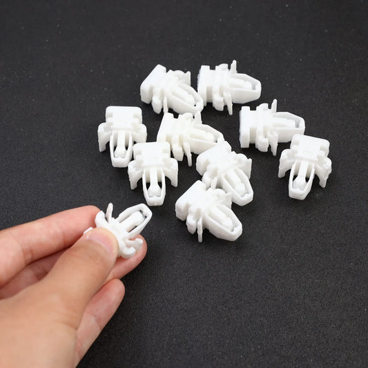 10Pcs Car Front Column A-pillar Buckle Interior Panel Retainer Clip for Honda Fit Jazz Vezel Accord CRV Civic URV Black/White