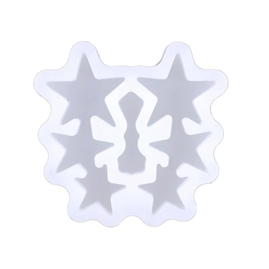 R3MC Ear Studs Silicone Molds for Resin Star Earrings Mold for DIY Jewelry Making